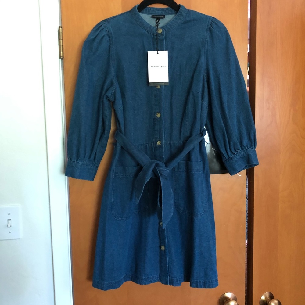 2 for $15 Who What Wear Denim Mini Dress M